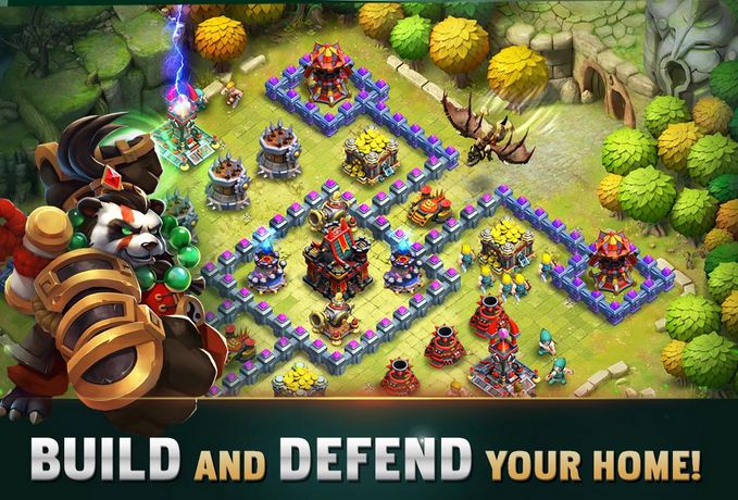 clash of lords 2 mod apk interface