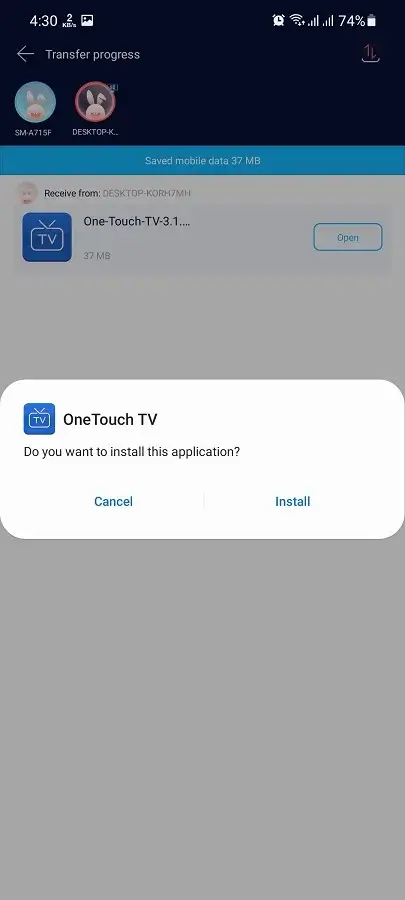 OneTouch Tv installation