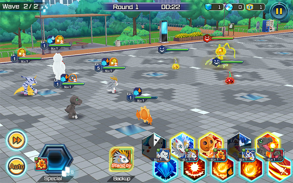 Digimon Links mod apk battle